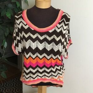 Take Out brand size Large hi/lo Crop sweater